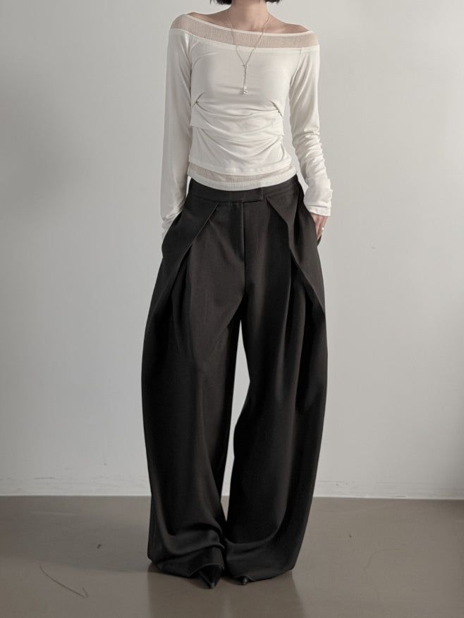 Zvel Inverted Pleated Slacks