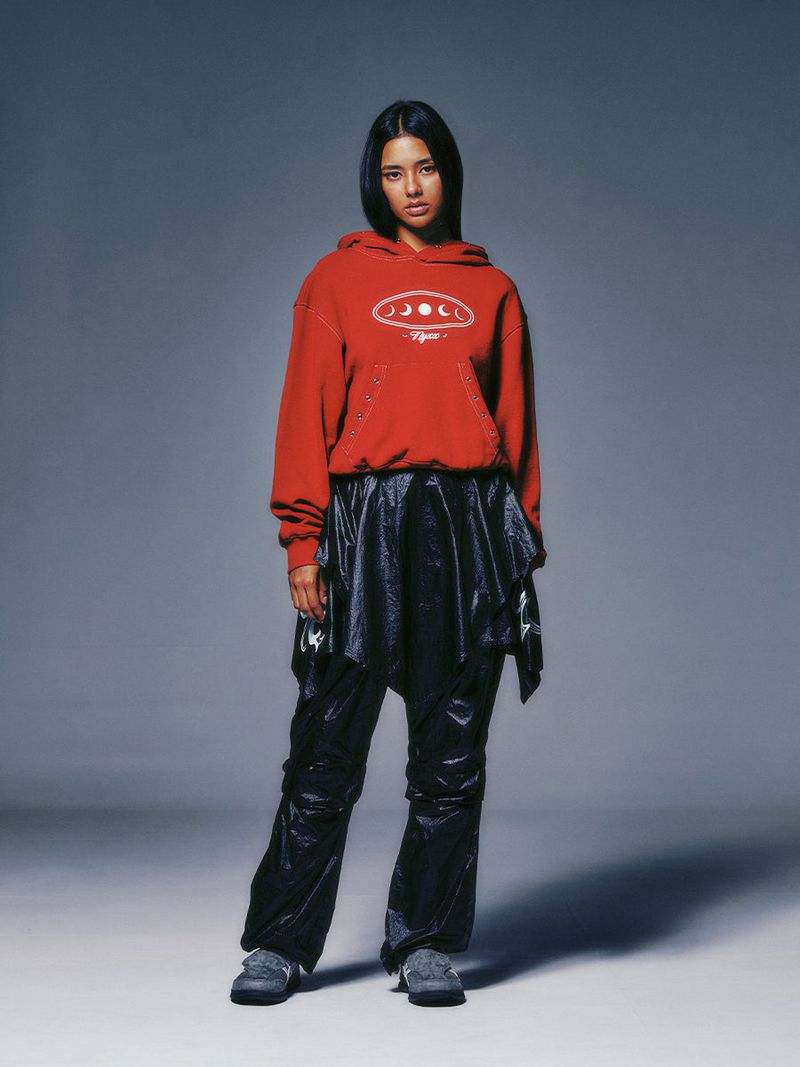 DRAPE LAYERED SKIRTPANTS (BLACK)