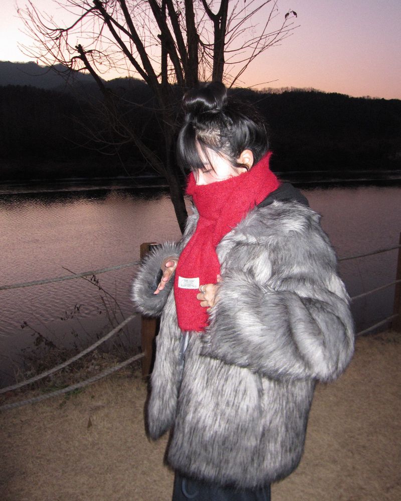 Wild fur jacket