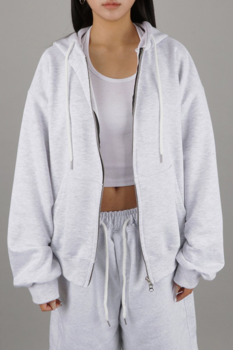 KEVIN OVER-FIT HOOD ZIP-UP