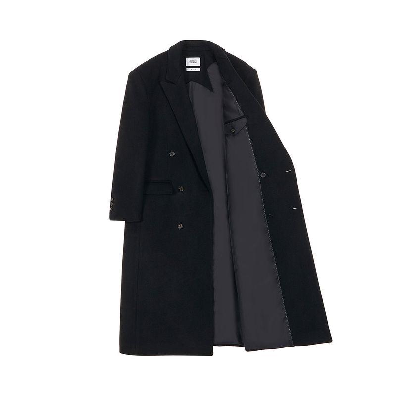 [23FW LSD COLLECTION] Cashmere Classic Double-breasted Coat_Black