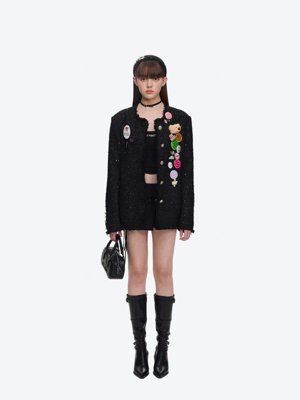 13DE MARZO（トレセ・デ・マルゾ）の「13DE MARZO Badge Vintage Chunky Wool Jacket（Jackets/Outerwear）」