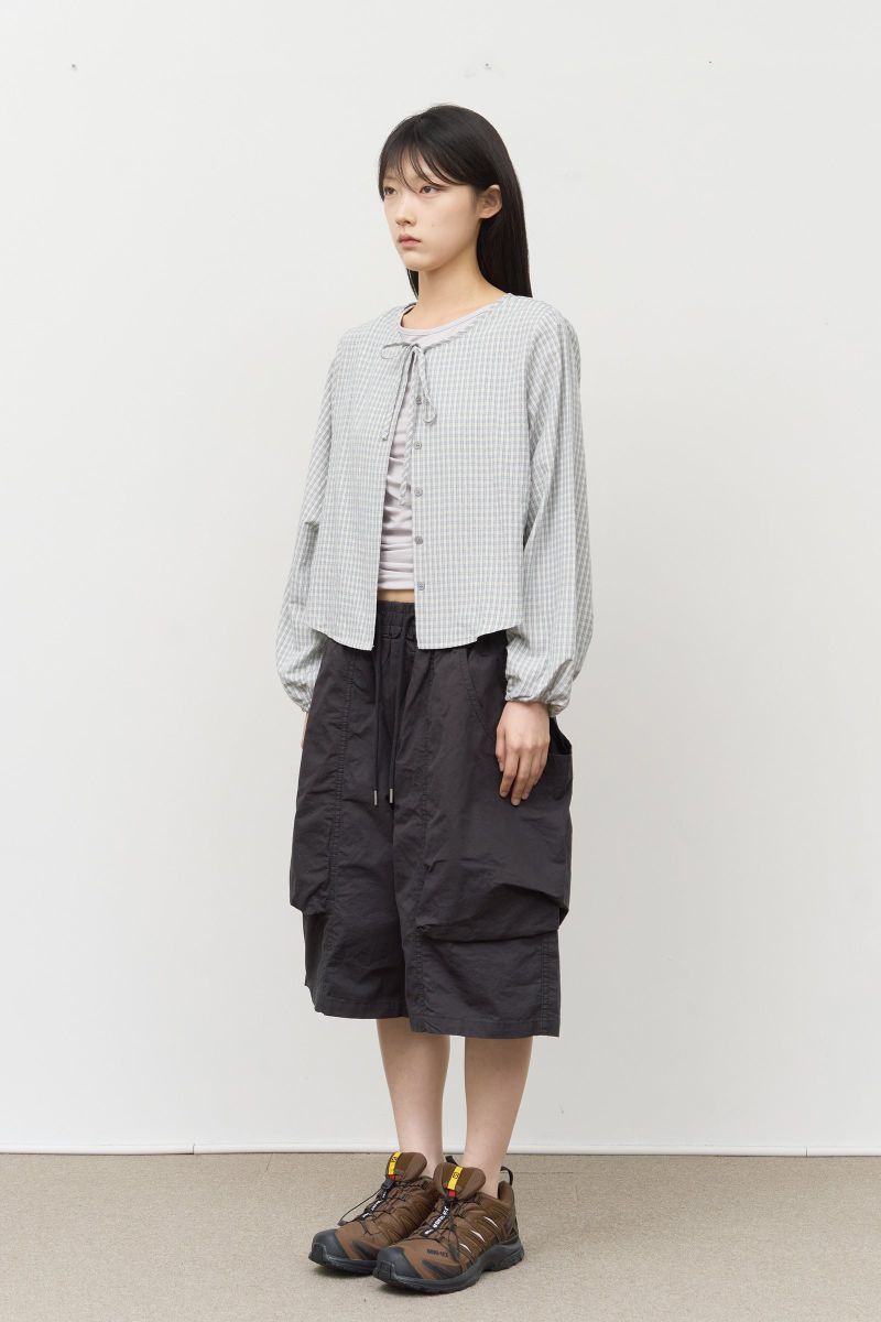 (W) Rei Checked Strap Blouse
