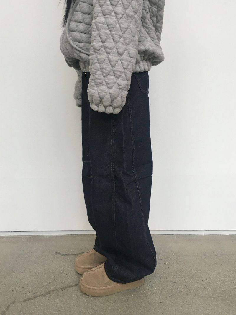 Core Non-Fade Curved Balloon Denim (1c)