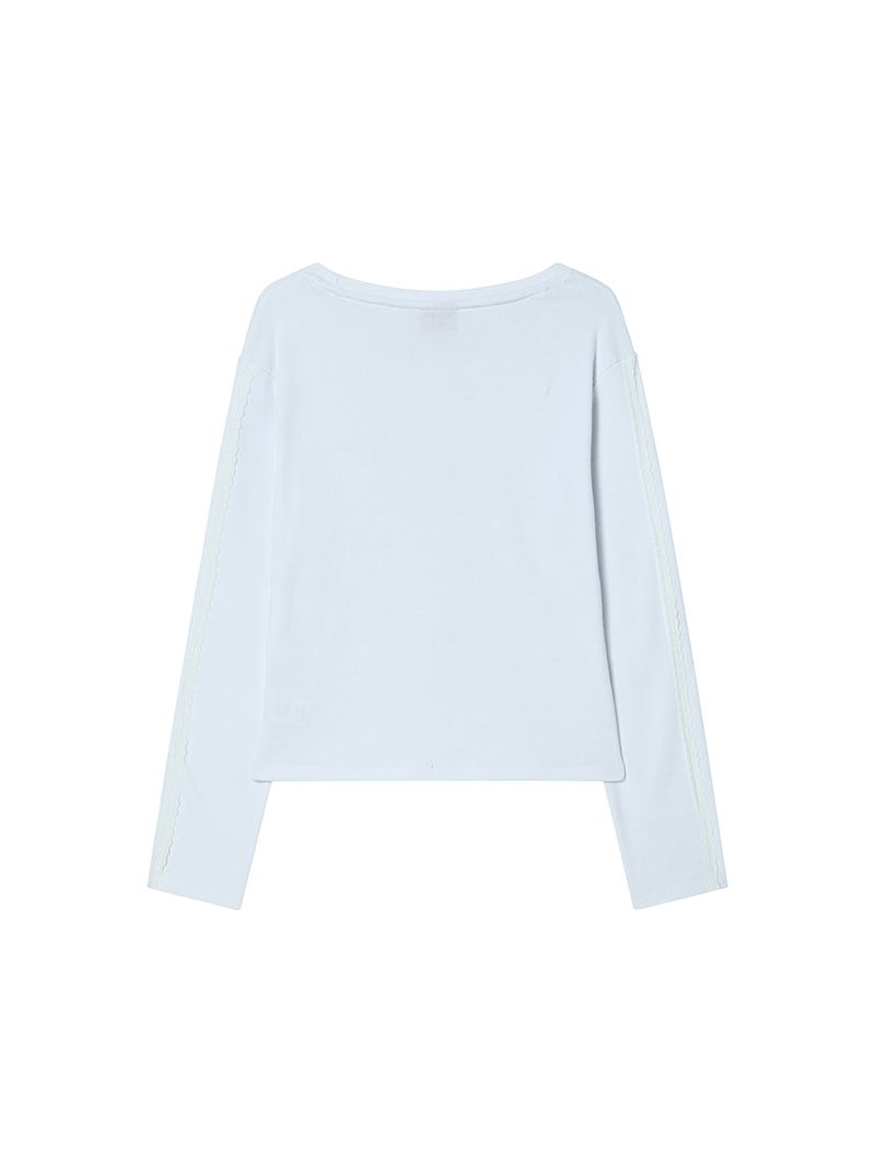 LACE TAPE L/S WHITE