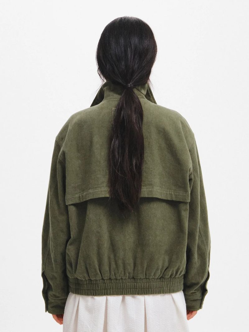 VINTAGE WASHED COTTON BLOUSON JUMPER