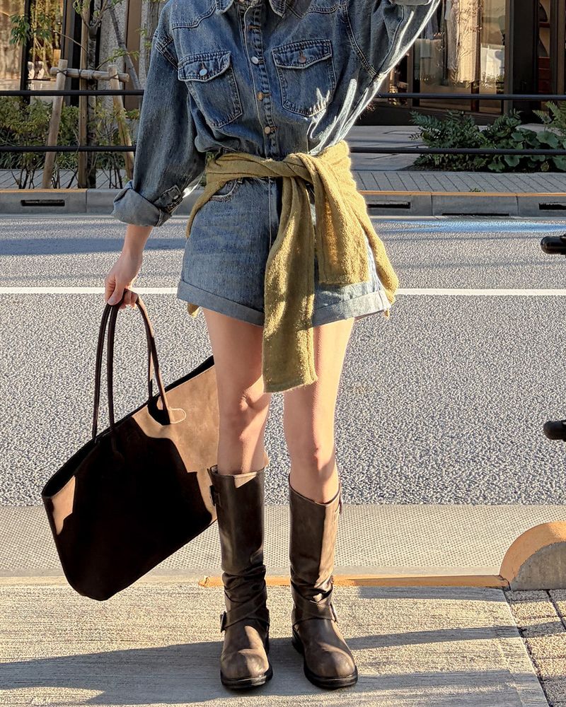 Lavas denim jumpsuit