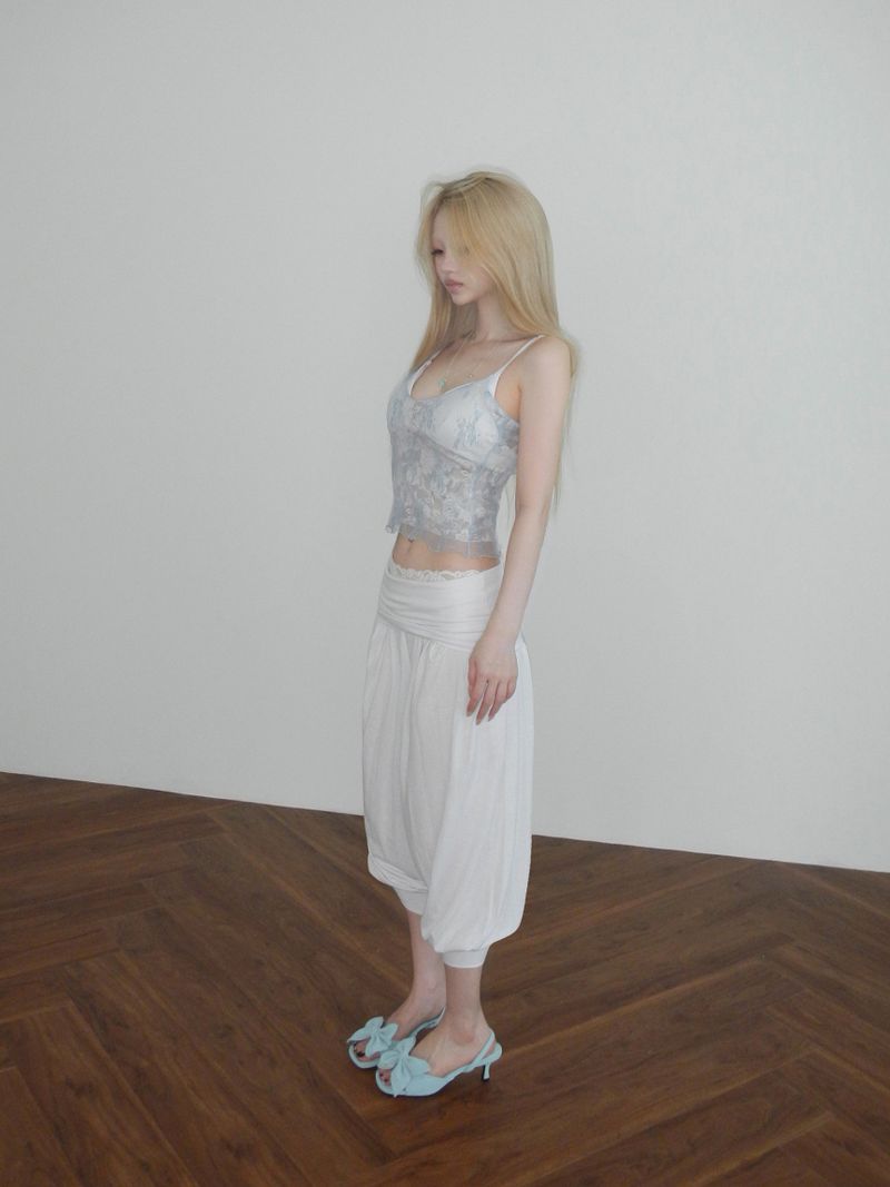 sage scarf bustier(2 color)