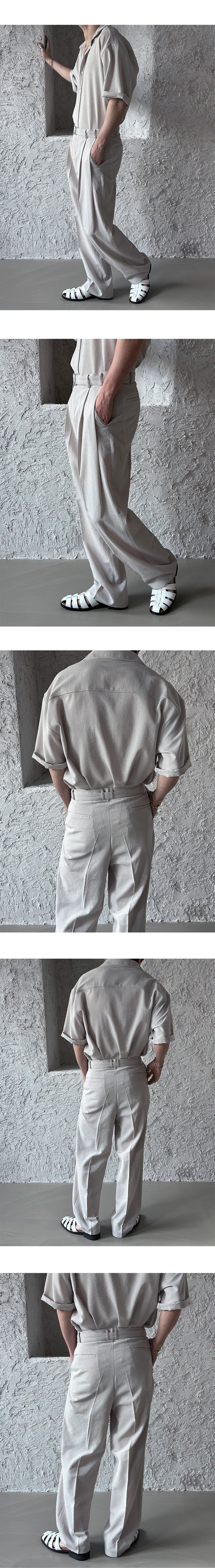 [SET UP가능] Minimal belt slacks(3color)