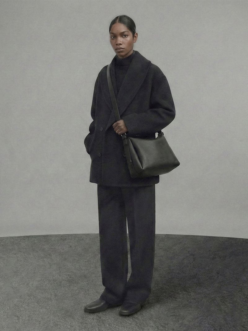 The Mark Small Embossed Black