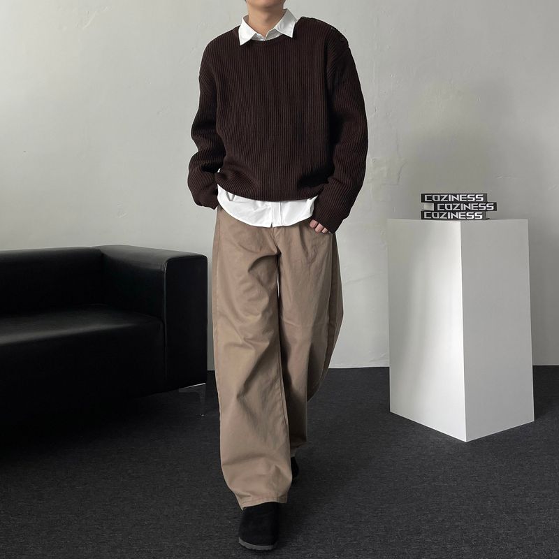 OA Mode Shoulder Round Knitwear (4 colors)