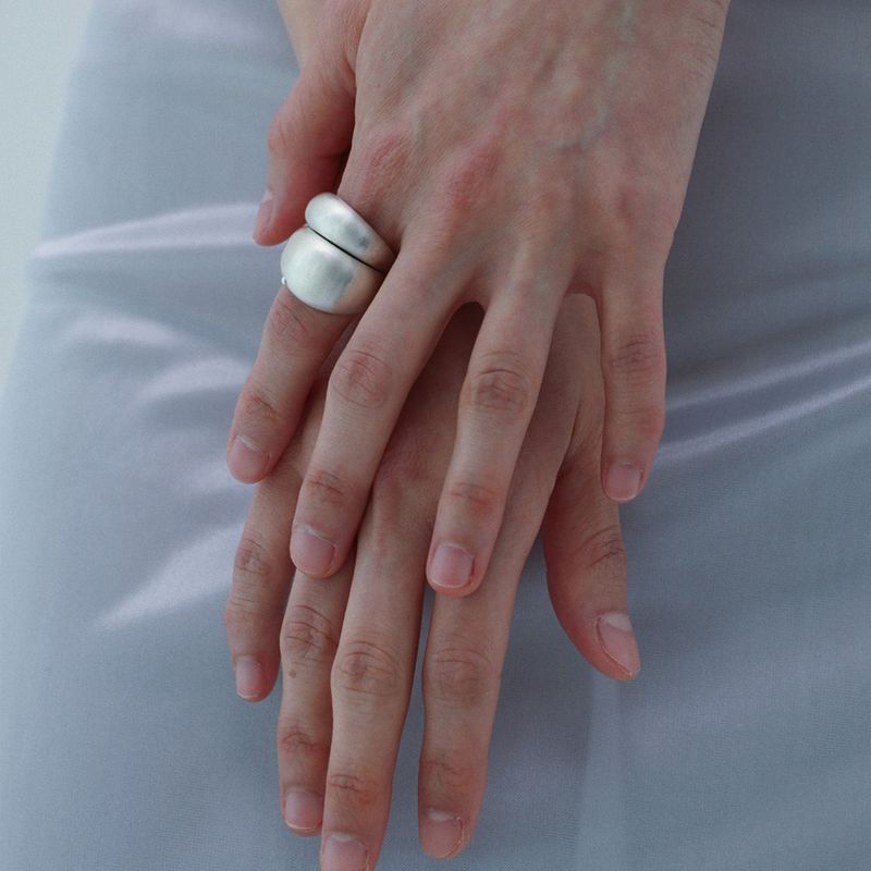 【MADE】 Dot layered ring matt