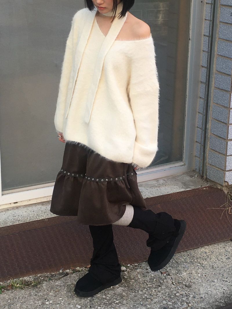 Love N Hairy muffler knitwear