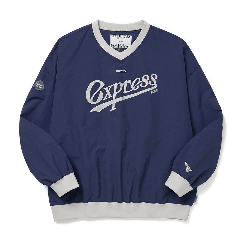 Express Holiday（エクスプレスホリデー）の「Authentic Nylon Pullover_Navy（Tops）」