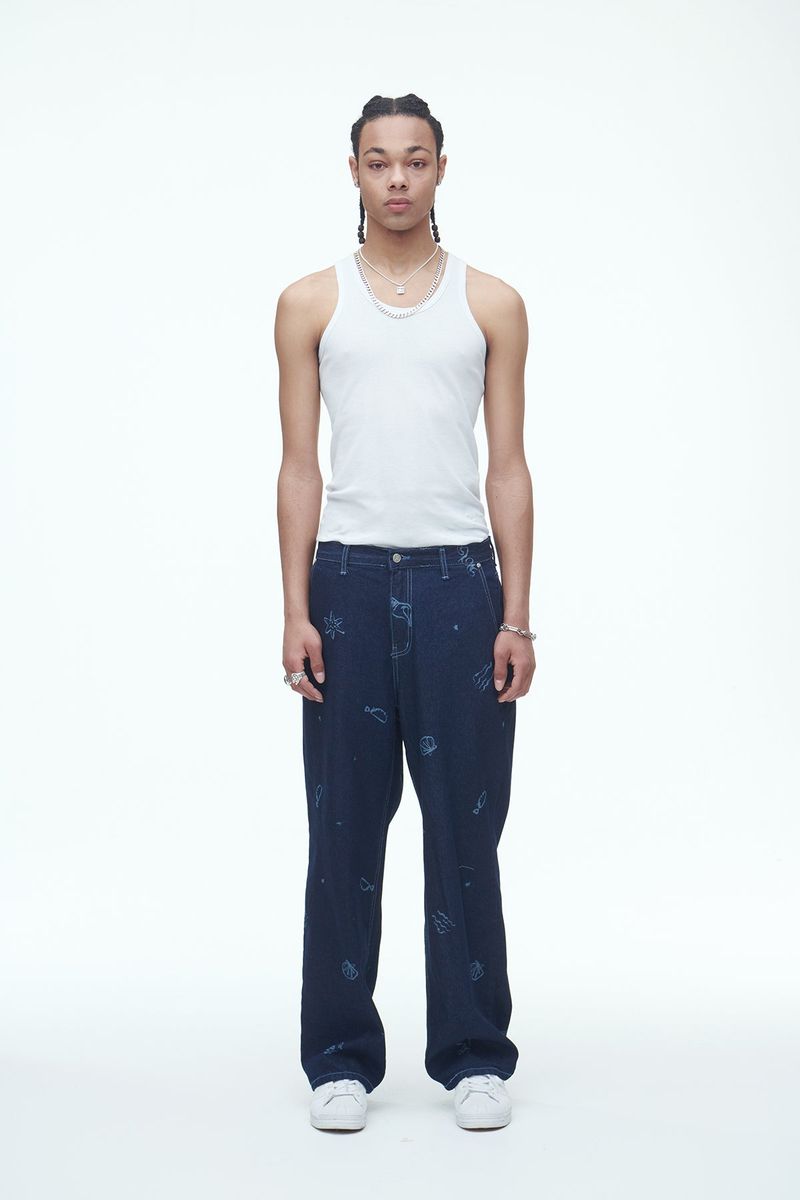 Jeju Beach Denim Pants