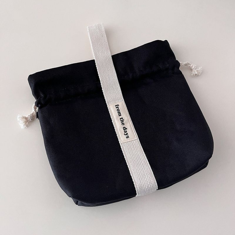 【MADE】Canvas Pouch Bag - Black