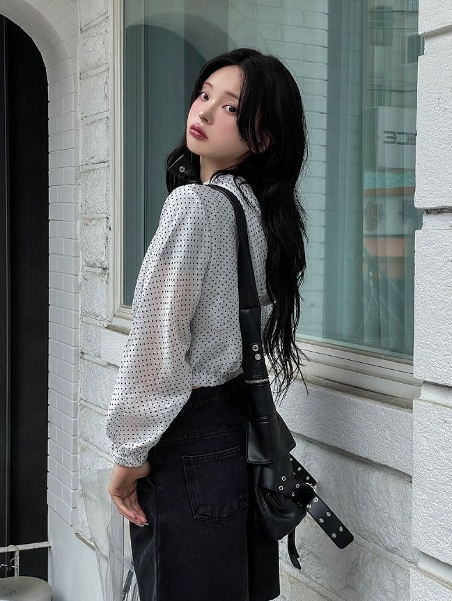 Summer Dot Rain Crop Hood Jumper
