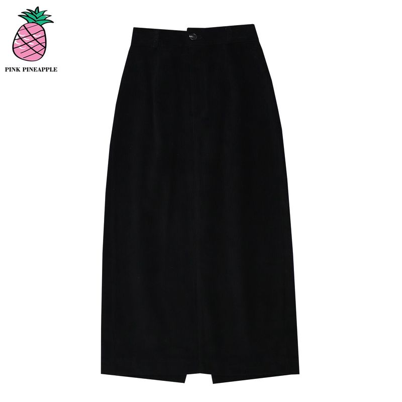 CORDUROY H LONG SKIRT