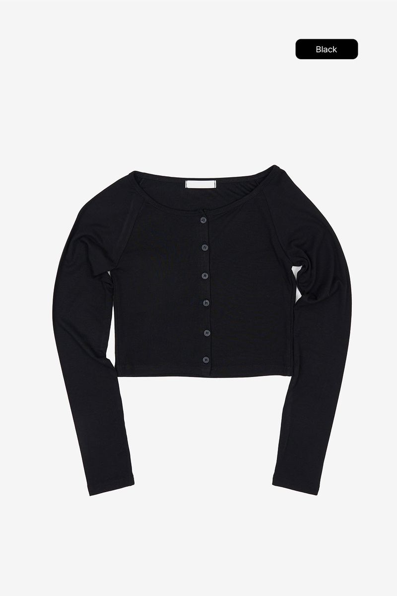 Lorric cropped button tee