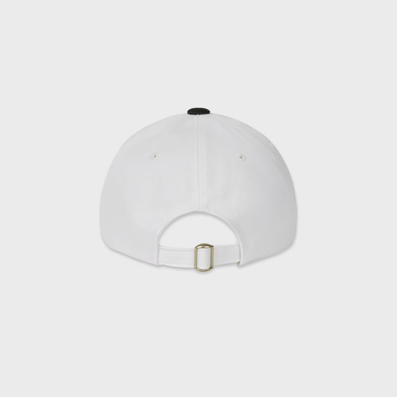 HERITAGE LOGO BALL CAP (WHITE/CHARCOAL)