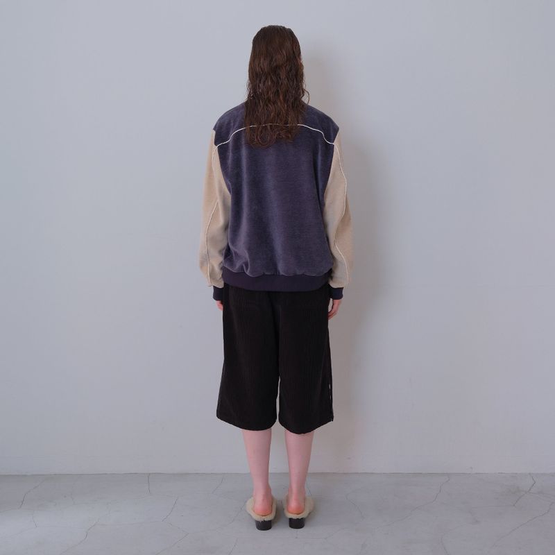 Navy/Cream Two Tone Varsity Jacket
