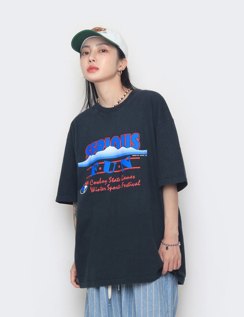 nutellike(ヌテールライク)の「serious fun short-sleeved T-shirt(Tops)」