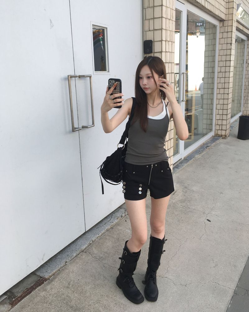 Leon zipper shorts