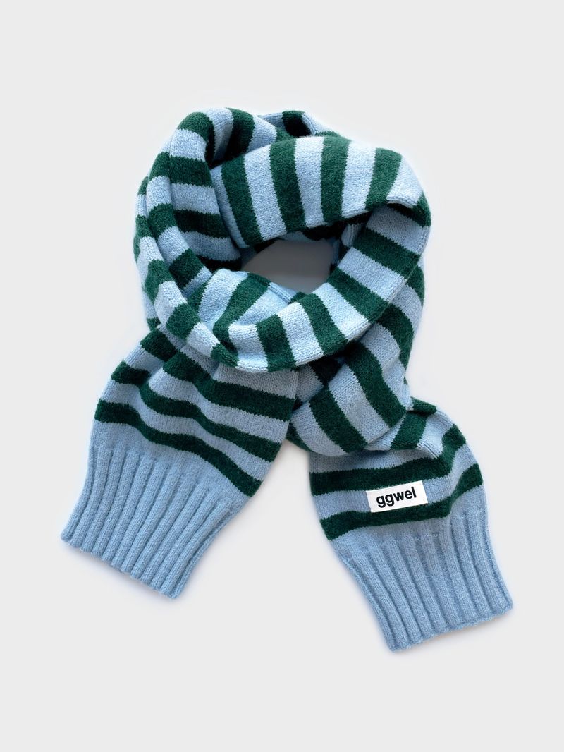 KNIT STRIPE MUFFLER