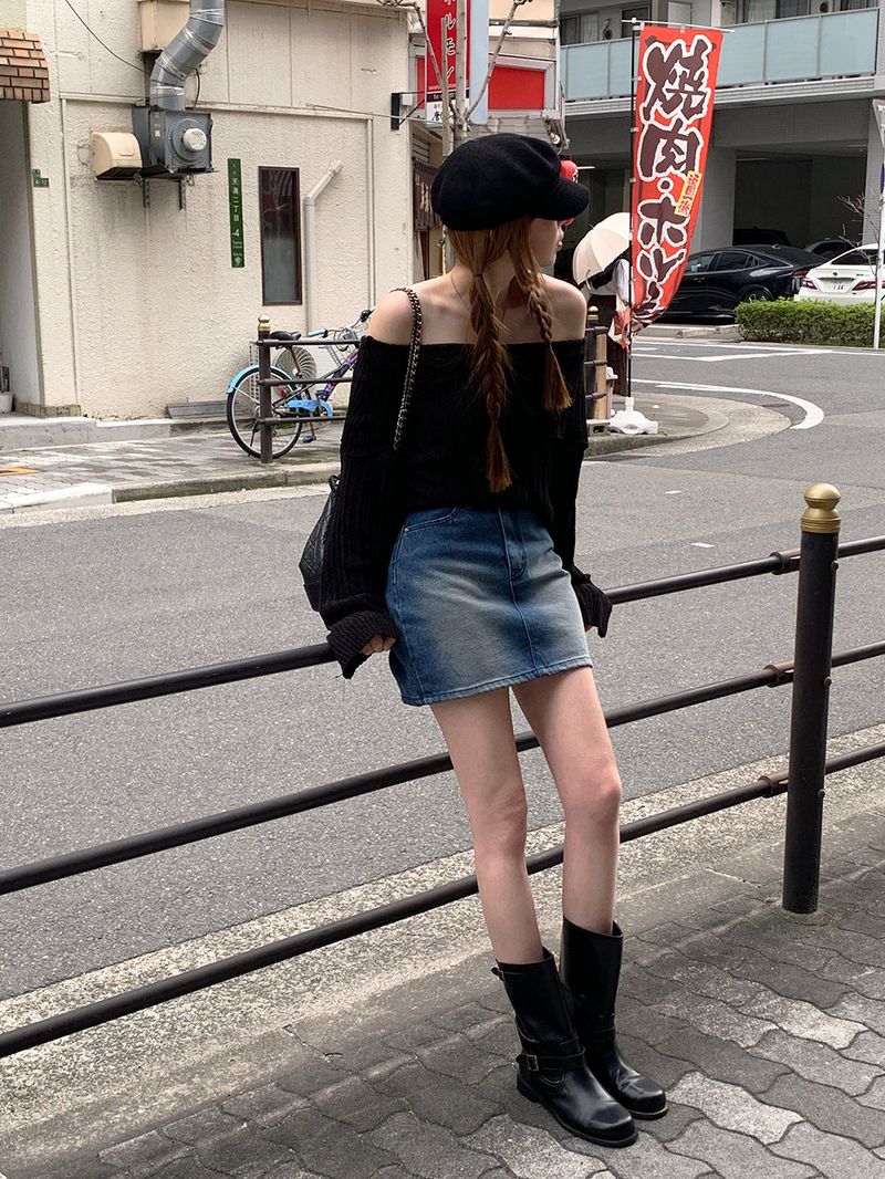 [MADE] Dune Y2K denim mini skirt