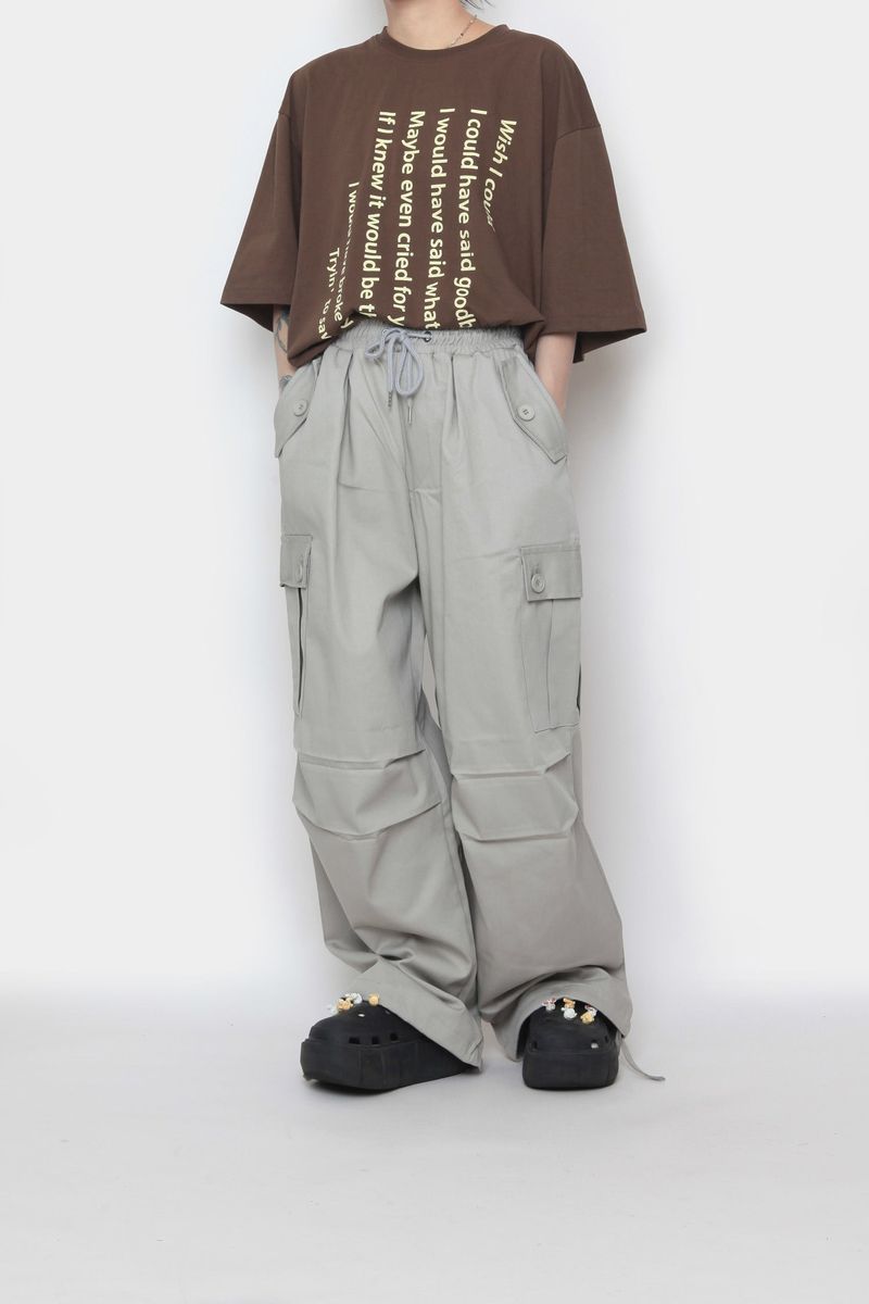 Button Pocket Cargo Pants