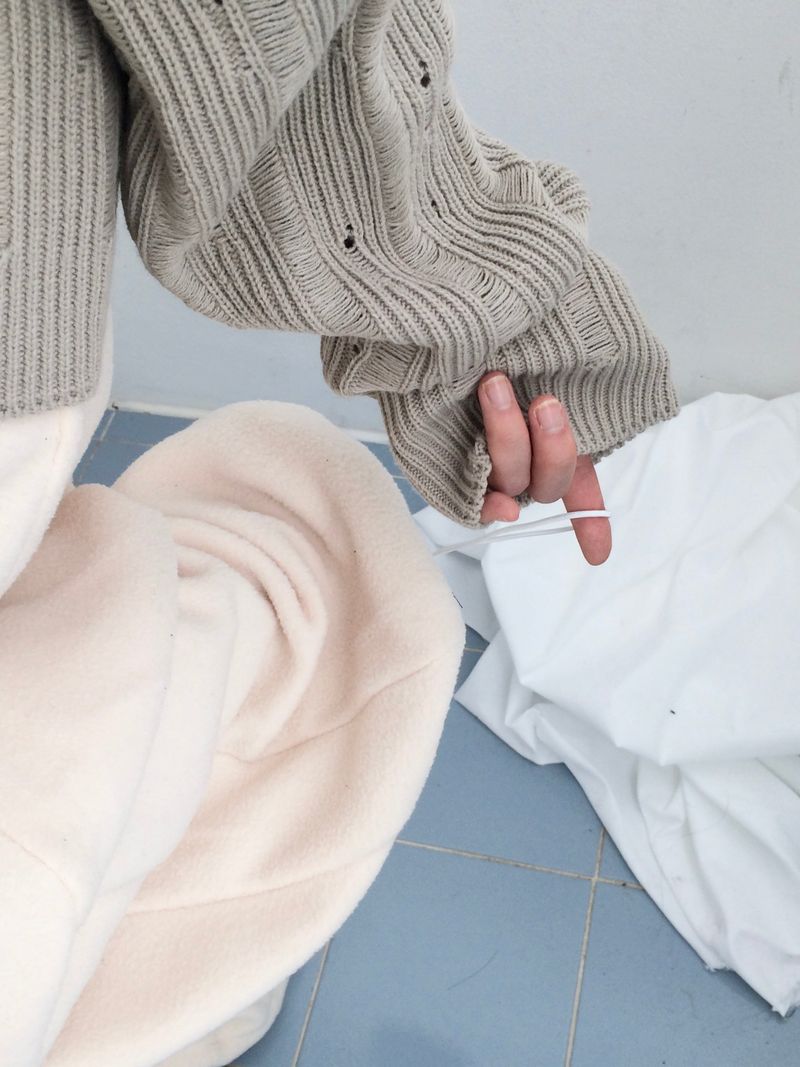 Punch Damage Hooded Knitwear Zip-Up