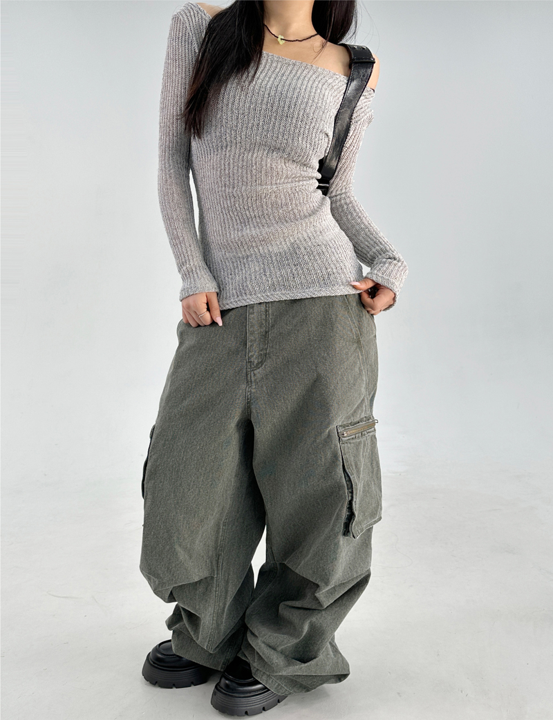 CARGO PIGMENT PANTS🤎🩶💚 - 3 COLORS