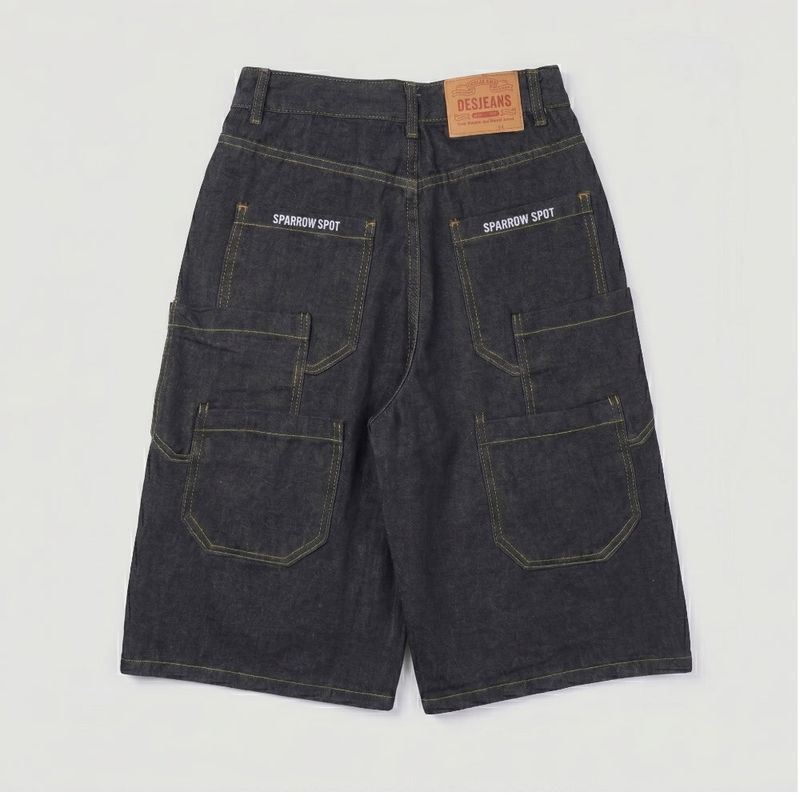 Maltz Multi-Pocket Wide Bermuda Pants