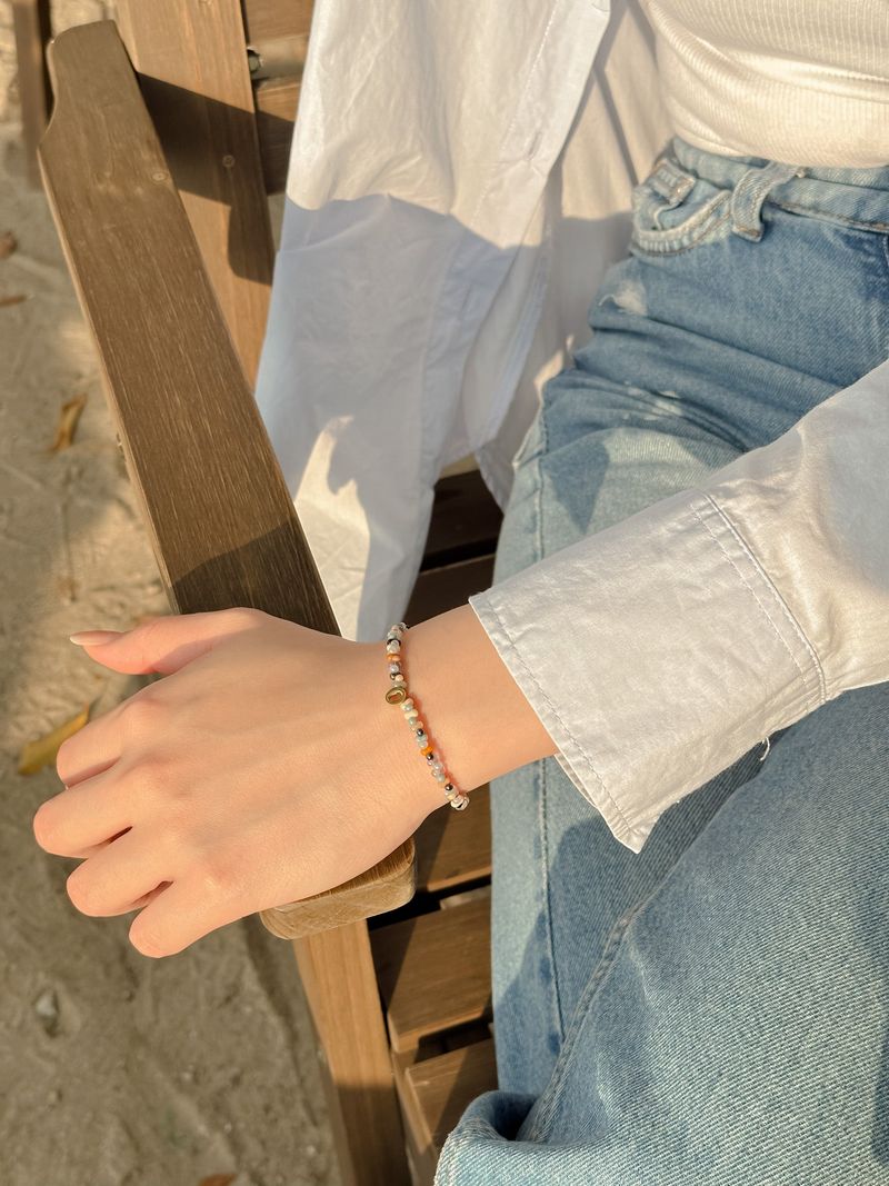 Thang Ga Beads Initials Bracelet