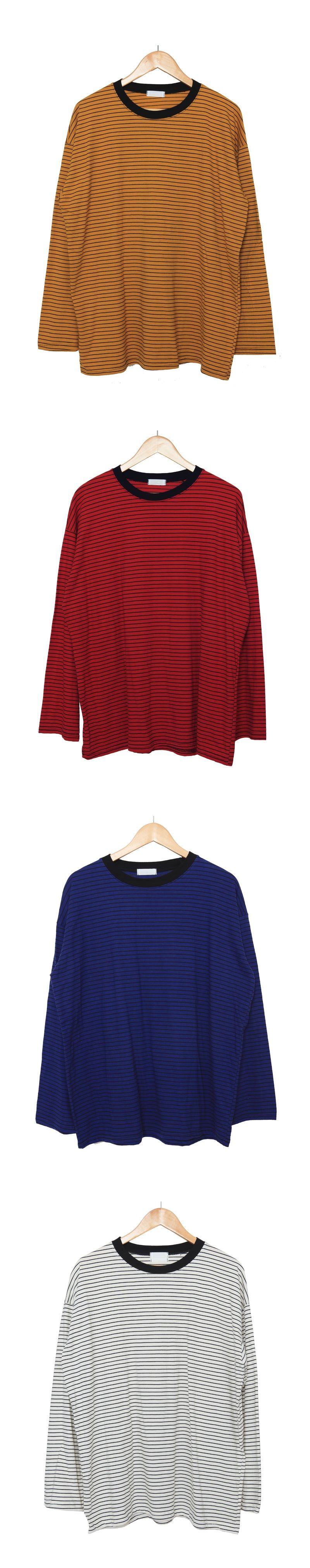 Round Striped Long Sleeve T