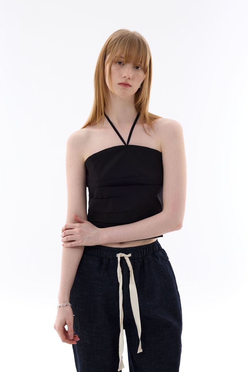 MELLIFLUOUS STRING TUBE TOP / BLACK