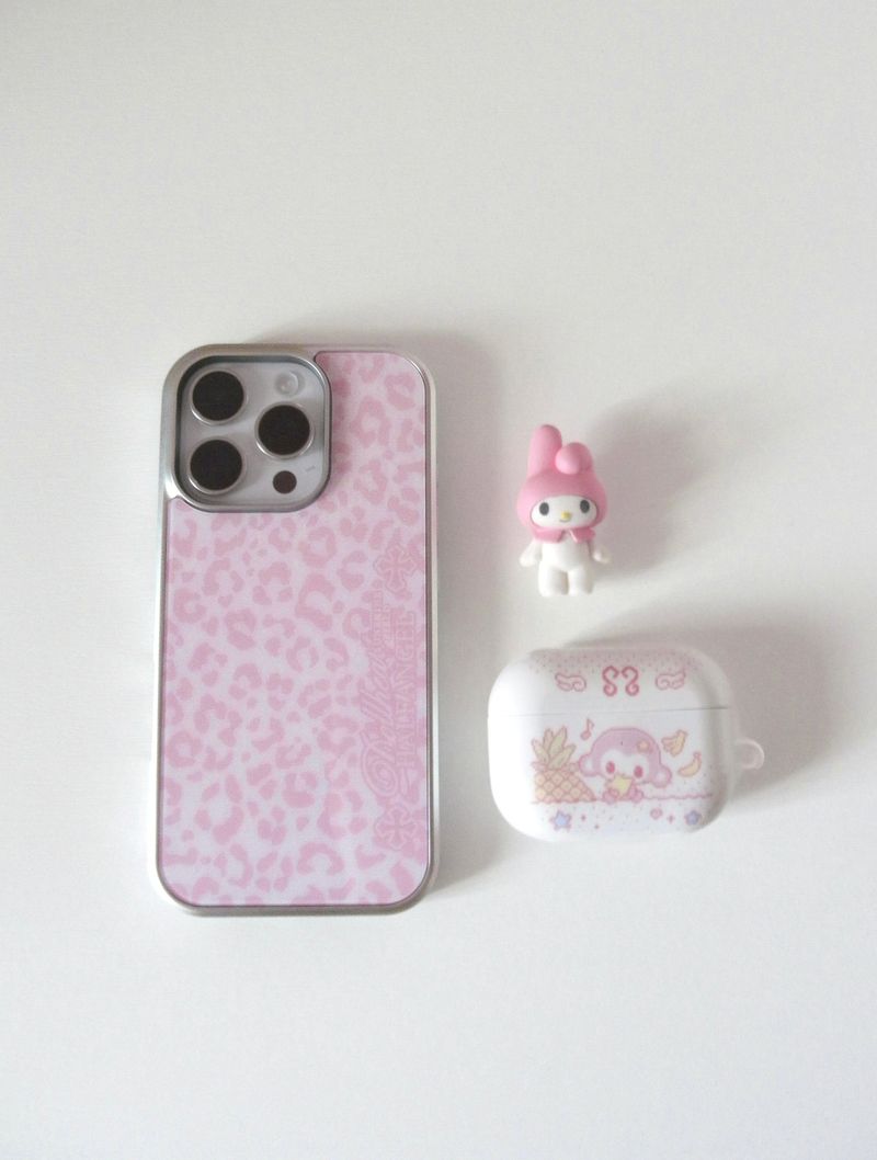 SUNSHINE FIELD（サンシャインフィールド）の「スウィートレオパードケース(Siver Glass Bumper)（スマホグッズ/小物）」