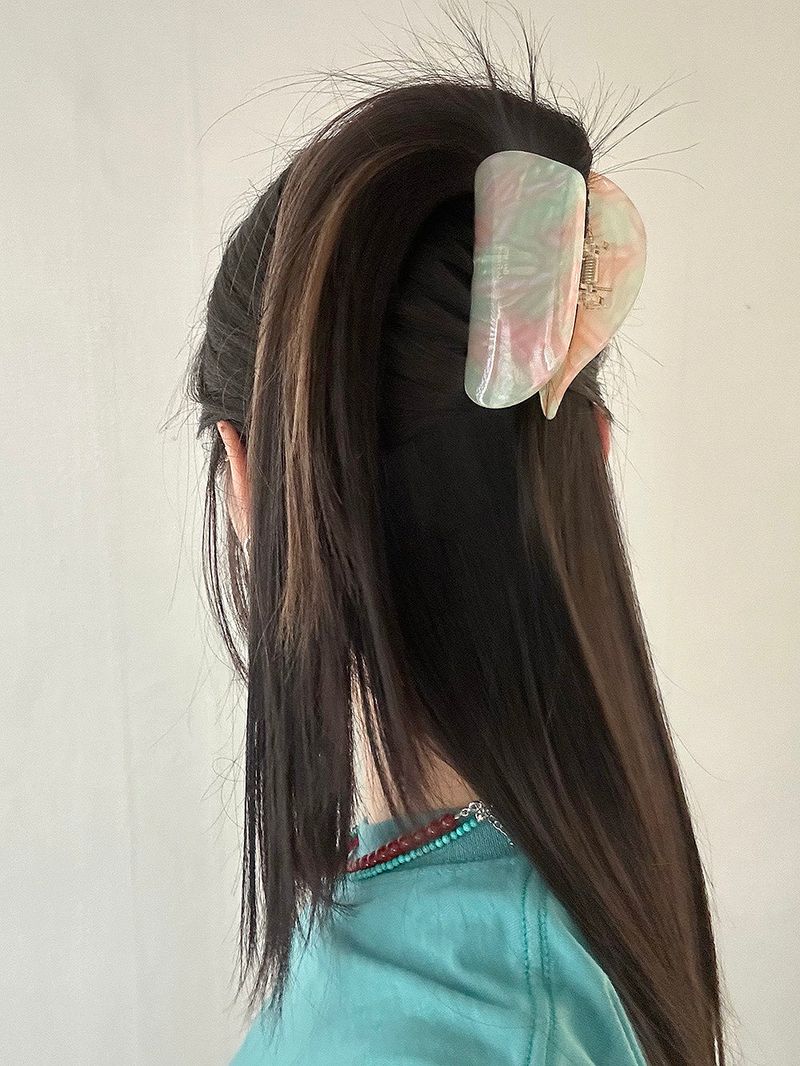 peach mint hair clip
