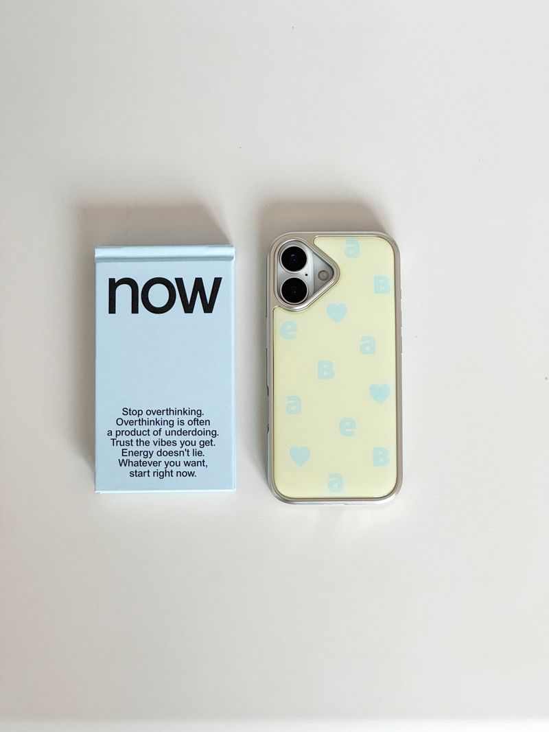 NEW LOGO Lemon Blue Silver Epoxy Case