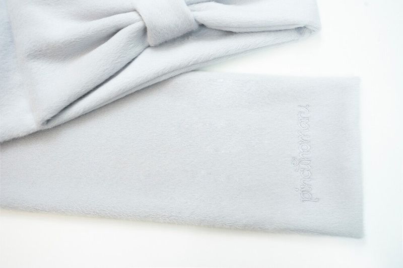 Ribbon Muffler_White Gray