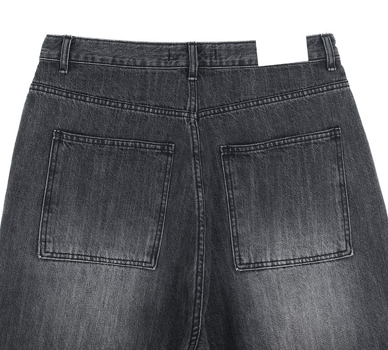 No.1100 slap back snap wide denim PT