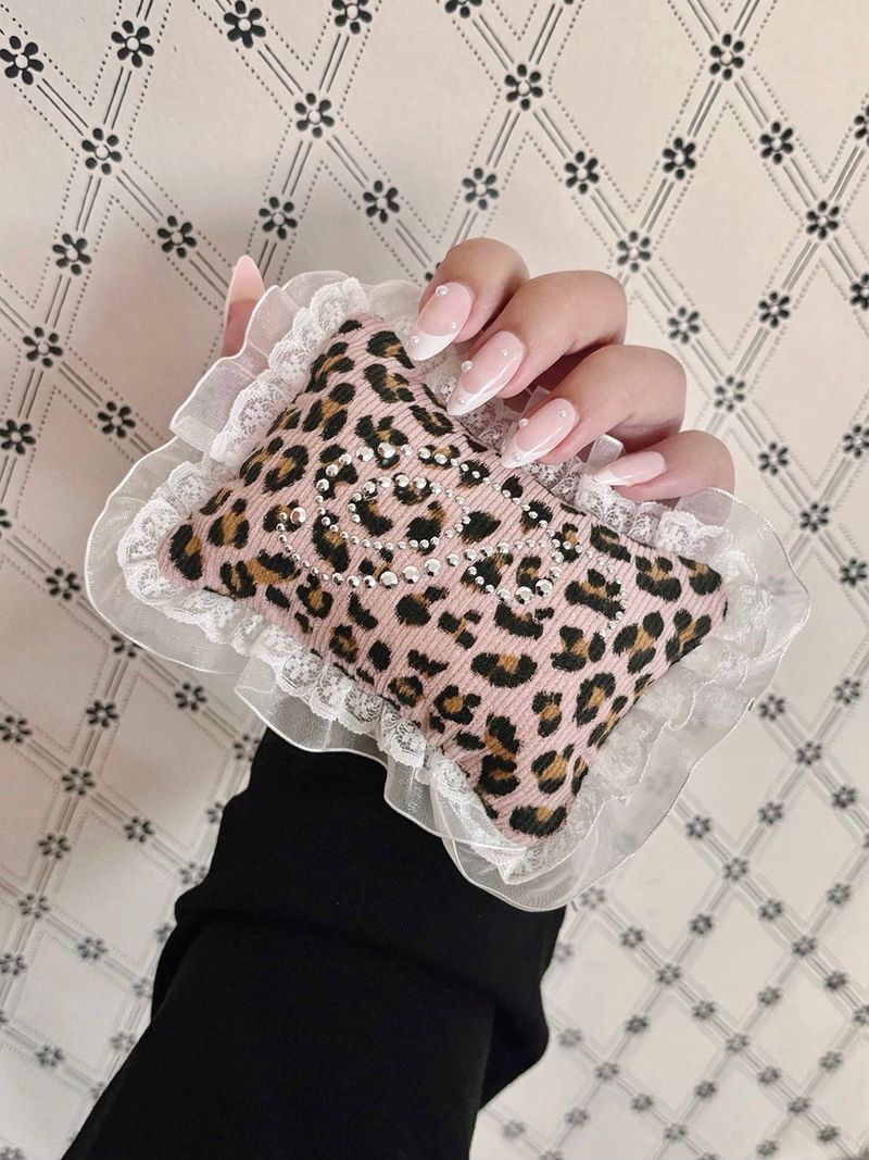 【MADE】 KIRA pocket pillow (leopard/pink)