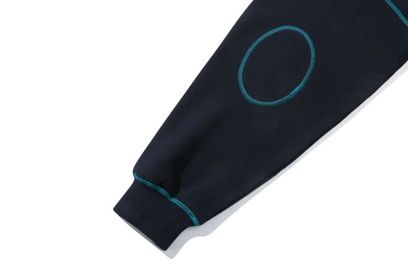 WAVE STITCH SWEAT SHIRT_NAVY