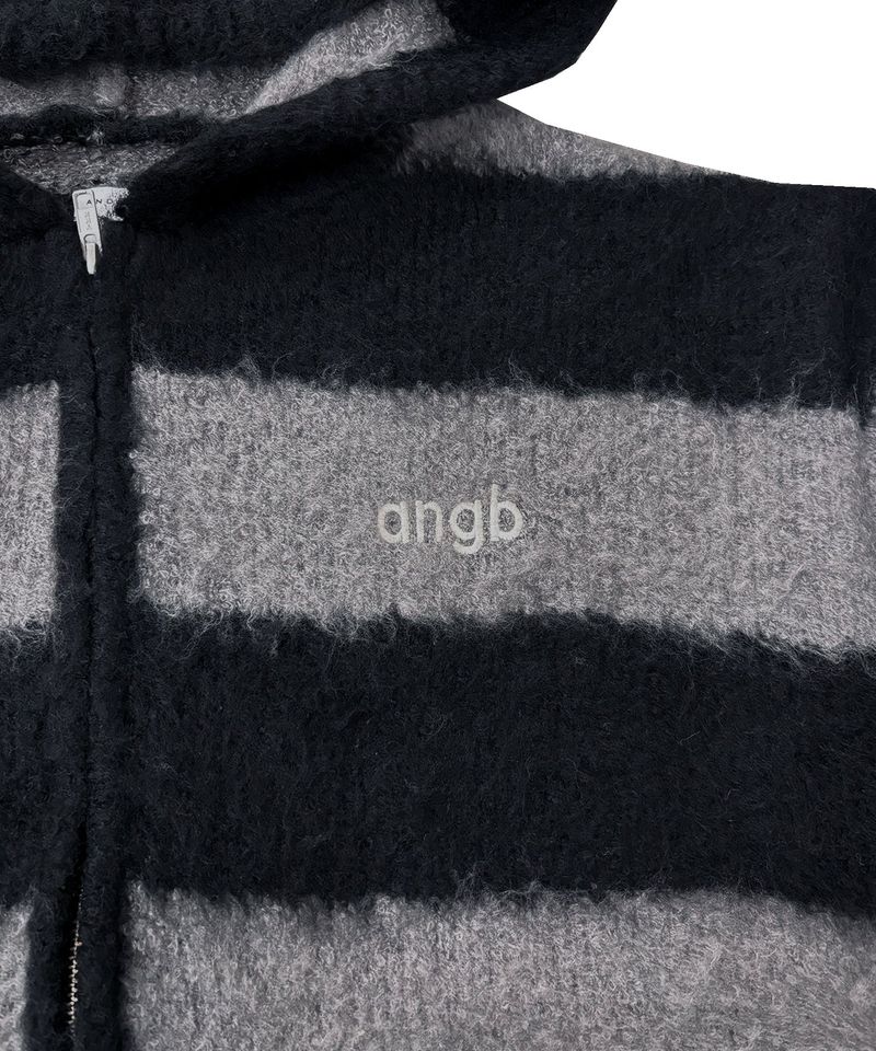 UNISEX ボーダーブークレフーディニット