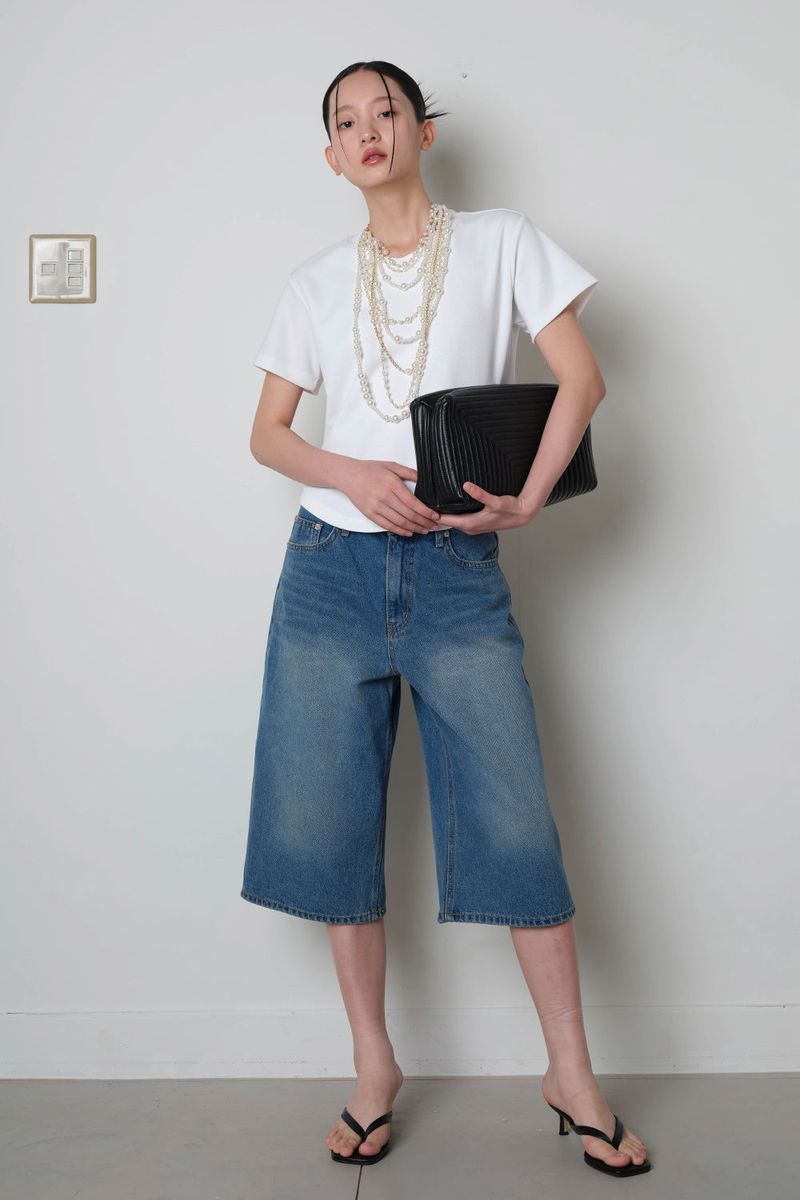 Bermuda Denim Shorts_Blue