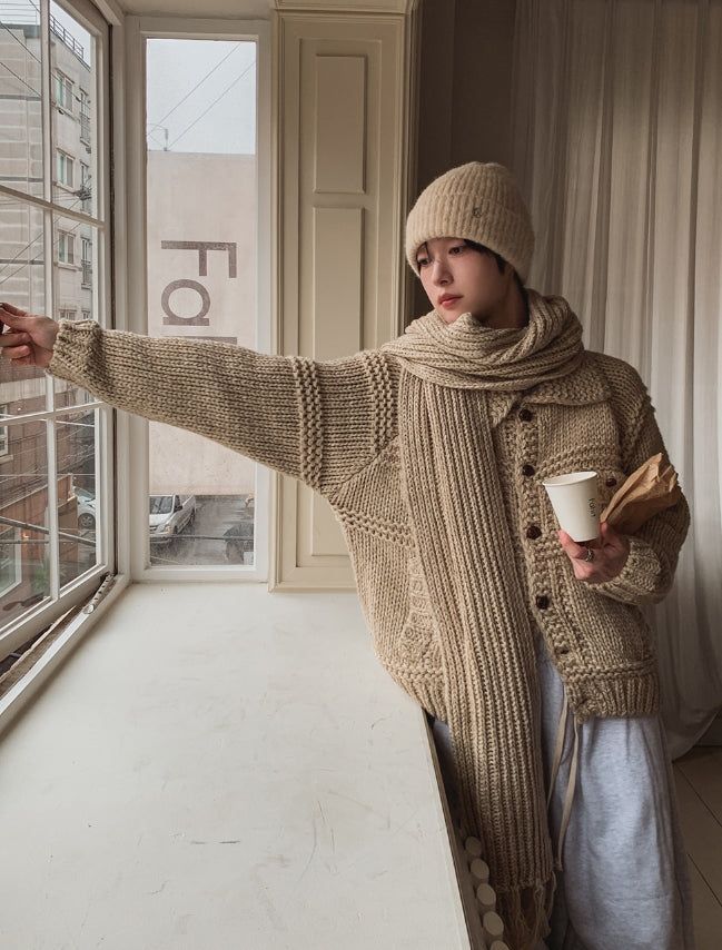 [wool20%] Ellie Bocashi weaving muffler