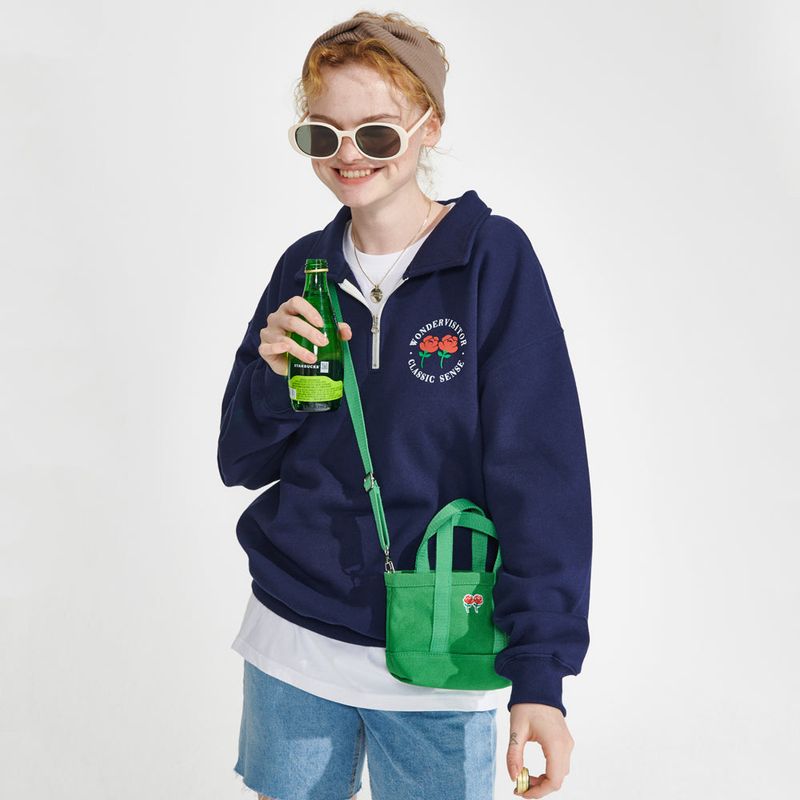 Logo mini cross bag [Green]