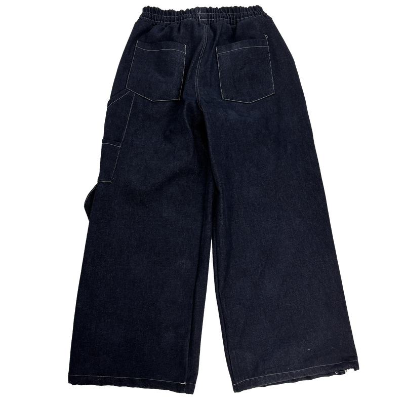 double-knee big denim carpenter pants