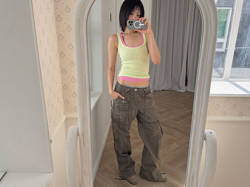 CRISPY CARGO PANTS (3color)