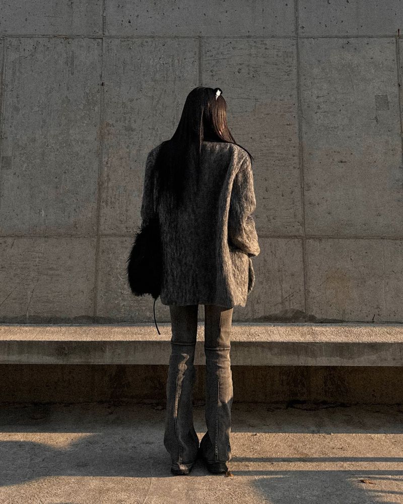Half coat blazer